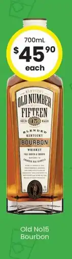 The Bottle O Old no15 bourbon offer