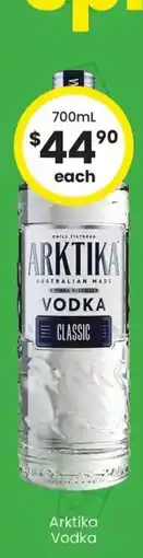 The Bottle O Arktika vodka offer