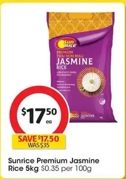 Coles Sunrice premium jasmine offer