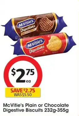 Coles Mcvities healthy choice digestives plain offer