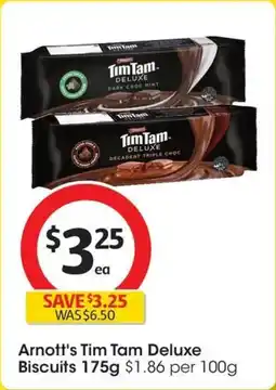 Coles Arnott's tim tam deluxe biscuits offer