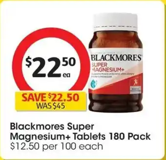 Coles Blackmores Super Magnesium+ Tablets offer
