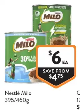 Foodworks Nestlé Milo offer