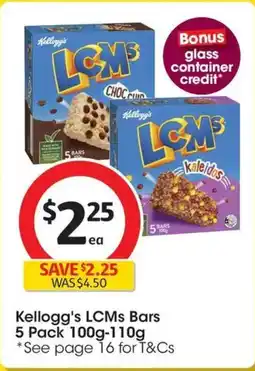 Coles Kellogg's lcms bars offer