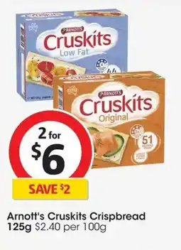 Coles Arnott's cruskits crispbread offer