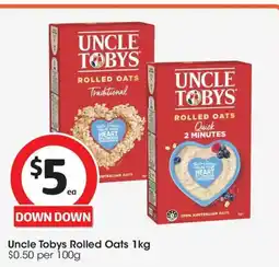 Coles Uncle tobys porridge oats quick offer