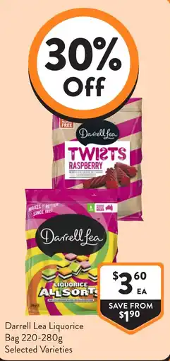 Foodworks Darrell Lea Liquorice Allsorts offer