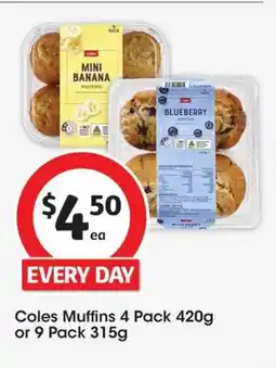 Coles Coles Muffins offer