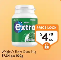 Foodworks Wrigley's Extra Gum offer