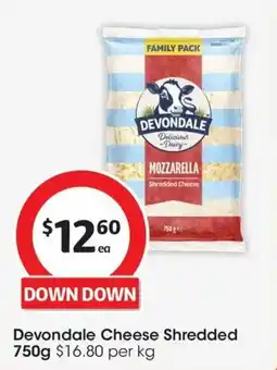 Coles Devondale cheese shredded offer