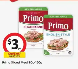 Coles Primo sliced meat offer