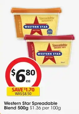 Coles Western star spreadable blend offer
