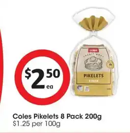 Coles Coles pikelets offer