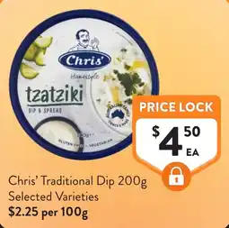 Foodworks Chris' Traditional Dip offer