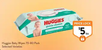 Foodworks Huggies Baby Wipes Selected Varieties offer