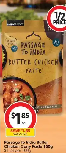 Coles Passage to india butter chicken curry paste offer