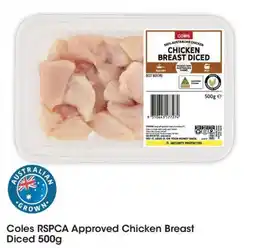 Coles Coles rspca approved chicken breast diced offer