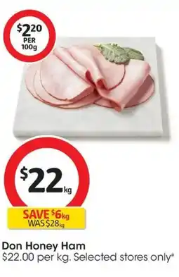 Coles Don honey ham offer