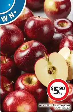 Coles Australian bravo apples offer