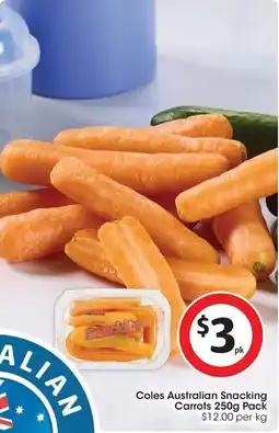 Coles Coles australian snacking carrots offer