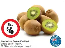 Coles Australian green kiwifruit offer