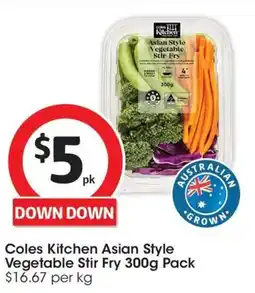 Coles Coles kitchen asian style vegetable stir fry offer