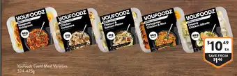 Foodworks Youfoodz Fueld Meal Varieties offer