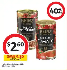 Coles Heinz classic soup offer