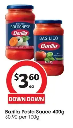 Coles Barilla pasta sauce offer