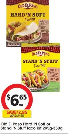 Coles Old el paso hard 'n soft or stand 'n stuff taco kit offer