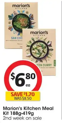 Coles Marion's kitchen meal kit offer