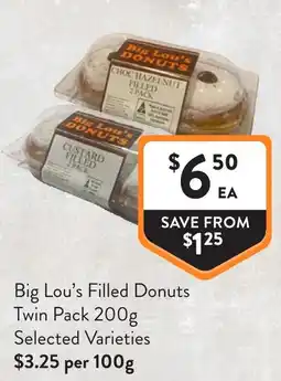 Foodworks Big Lou's Filled Donuts offer