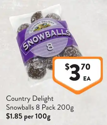 Foodworks Country Delight Snowballs offer