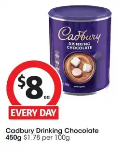 Coles Cadbury drinking chocolate offer