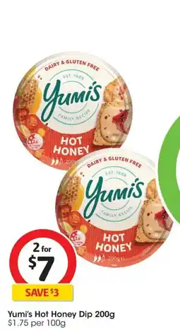 Coles Yumi's hot honey dip offer