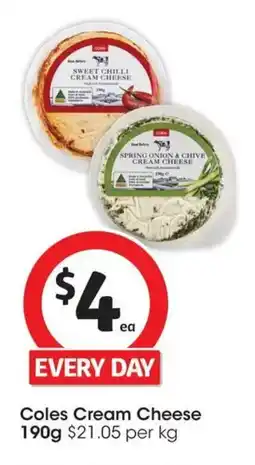Coles Coles cream cheese offer