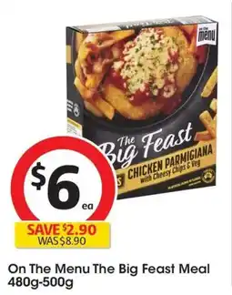 Coles On the menu the big feast meal offer