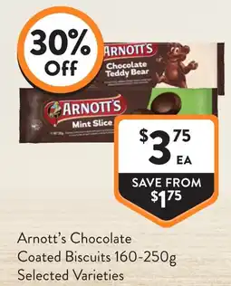 Foodworks Arnott's Chocolate Coated Biscuits Selected Varieties offer