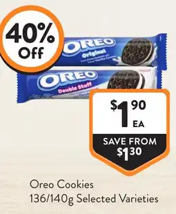 Foodworks Oreo Cookies Selected Varieties offer