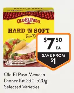 Foodworks Old El Paso Mexican Dinner Kit offer