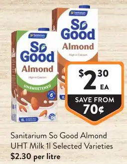Foodworks Sanitarium So Good Almond UHT Milk 1 offer