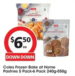 Coles Coles Frozen Bake at Home Pastries offer
