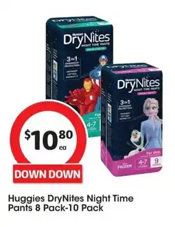 Coles Huggies DryNites Night Time Pants offer