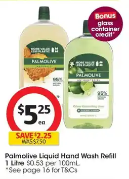 Coles Palmolive liquid hand wash refill offer