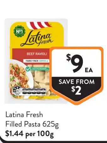 Foodworks Latina Fresh Filled Pasta offer