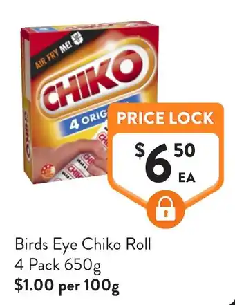 Foodworks Birds Eye Chiko Roll offer