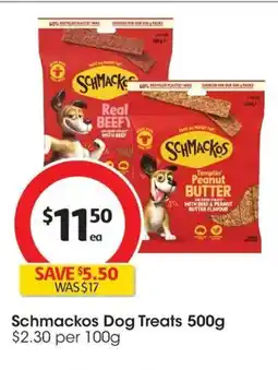 Coles Schmackos dog treats offer