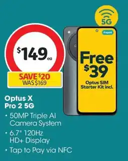 Coles Optus x pro 2 5g offer