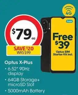Coles Optus x-plus offer