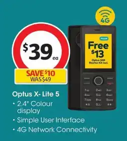 Coles Optus x-lite 5 offer